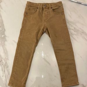 Zara toddler boys khaki jeans size 3 to 4T